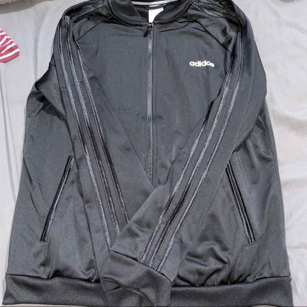 Black adidas track jacket